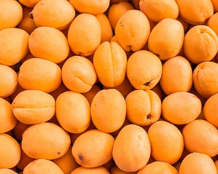fresh-ripe-apricot-top-view-market
